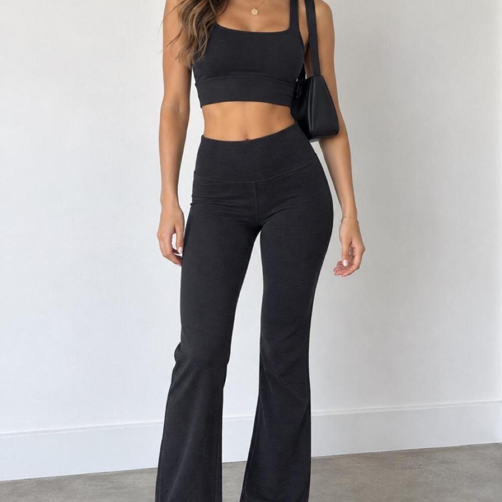 Aerie offline black flare leggings